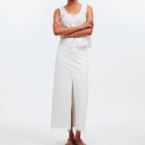 Madewell Rilee Denim Midi Skirt NWT | size:30